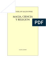 Magia, Ciencia  y  Religión. Malinowski