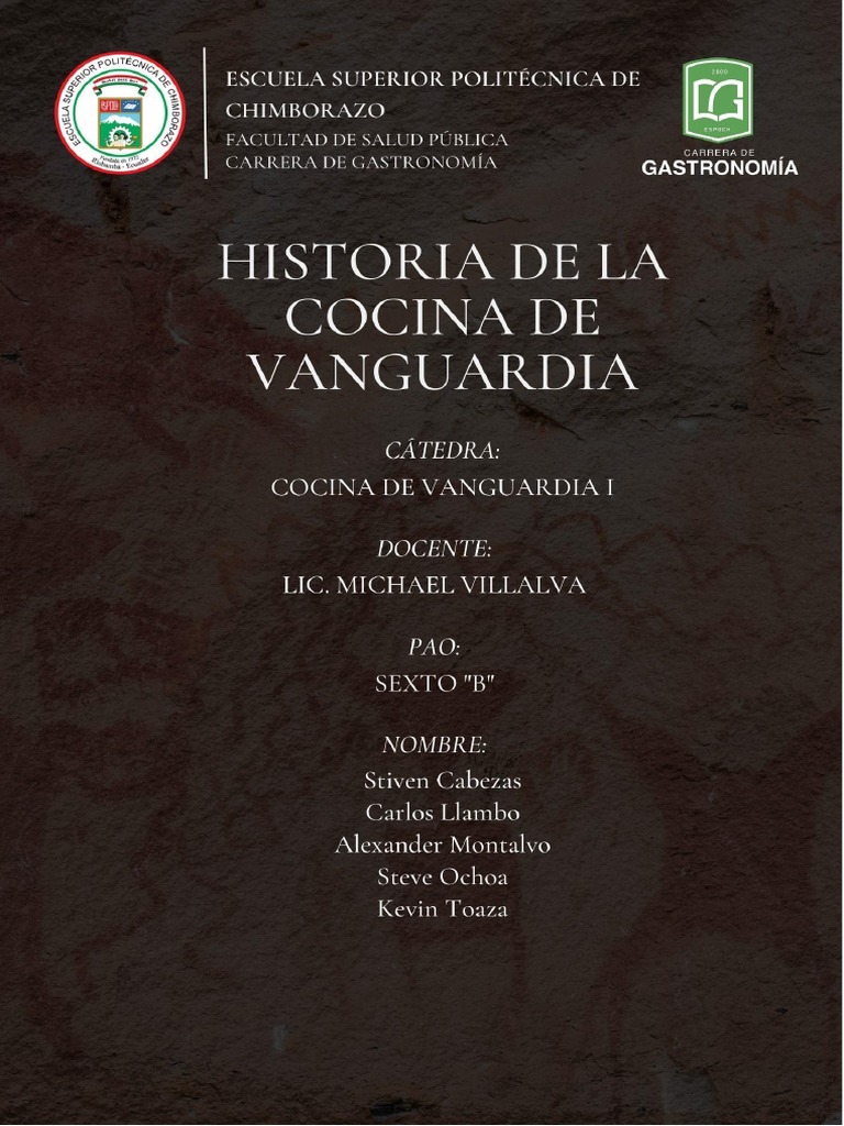 Resumen - Historia de La Cocina de Vanguardia | PDF