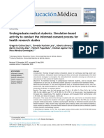 Undergraduate Medical Students Simulation Based Activity To Co 2020 Educaci