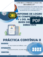 Informe de Nivel de Logro de Competencias 1 y 2