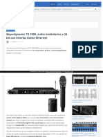 Https - WWW - Hispasonic - Com - Noticias - Beyerdynamic TG 1000 Audio Inalambrico 24 Bit Interfaz Dante Ethernet - 42638