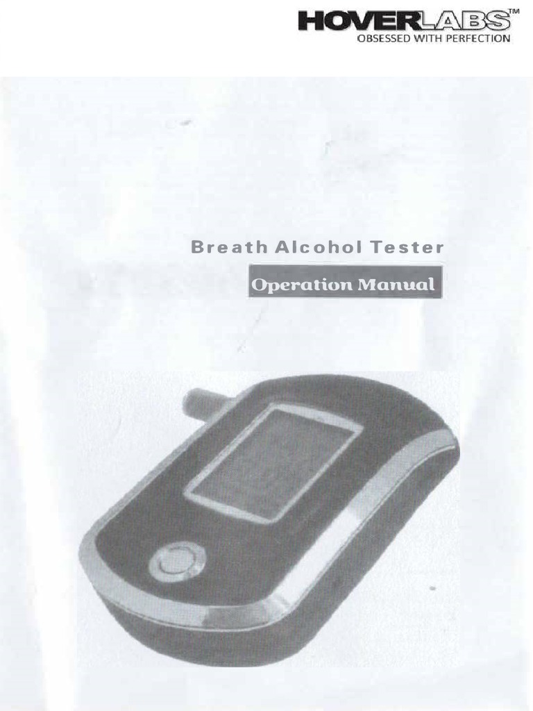 Manual Alcohol Tester | PDF