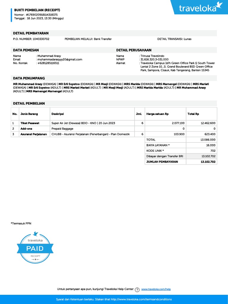 Receipt | PDF