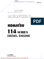 Komatsu Engine 114 Series Workshop Manuals