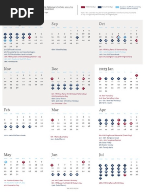 School Calendar 22-23 | PDF