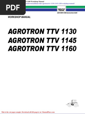 DEUTZ AGROTRON 105 106 110 Manuale uso manutenzione Libretto istruzioni