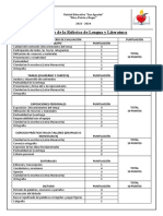 Parámetros - Lengua y Literatura