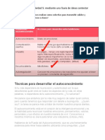 Técnicas para Desarrollar El Autoconocimiento