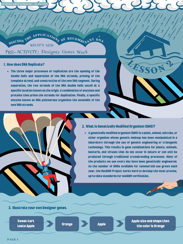 Lesson 2 APPLICATIONS OF DNA PDF