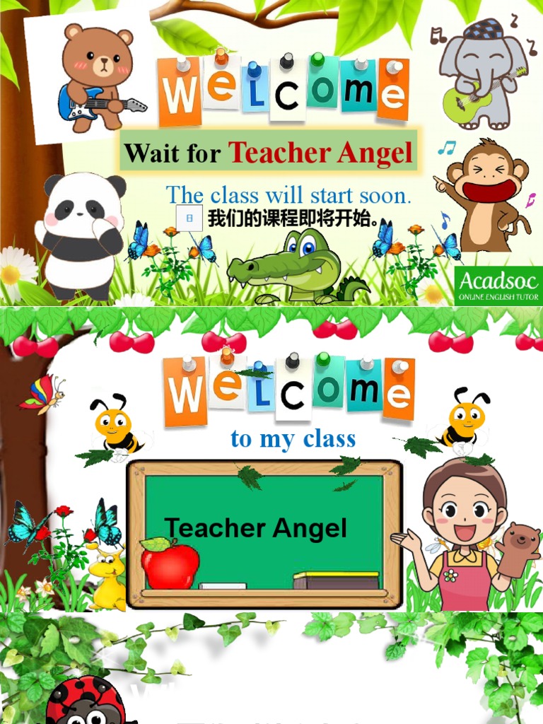 Class Start Announcement by Teacher Angel | PDF