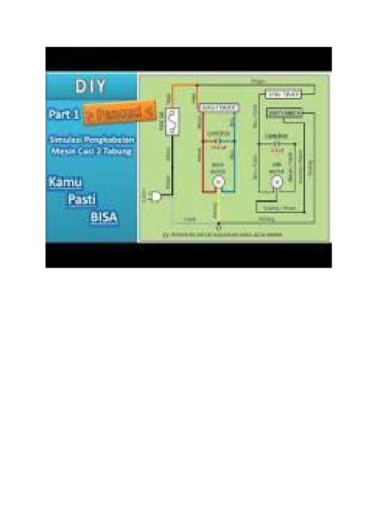 Wiring Diagram Mesin Cuci 2 Tabung | PDF