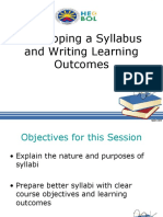 05 Developing A Syllabus and Writing Outcomes