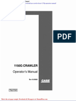 Case Crawler Dozer 1150g Operators Manual