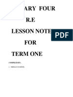 P.4 Primary Four R.E Notes .2020