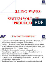 Determination of Voltage Produced by Travelling Waves