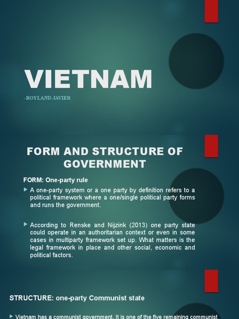 Comparative Politics - Country of Vietnam | PDF | Vietnam | Government ...