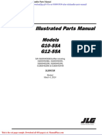 JLG g10 55a SN 0160045636 After Telehandler Parts Manual