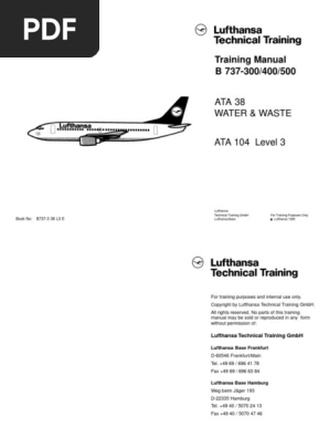 Training Manual B 737-300/400/500: ATA 38 Water & Waste | PDF