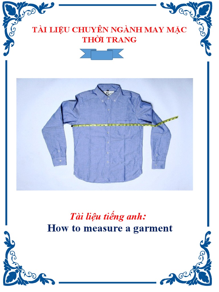 2 How To Measure A Garment PDF Seam (Sewing) Clothing