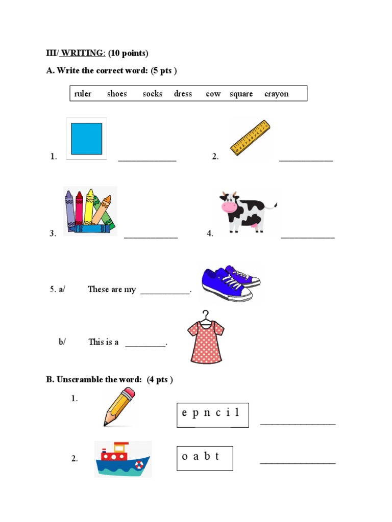 WRITING GRADE 2 PDF