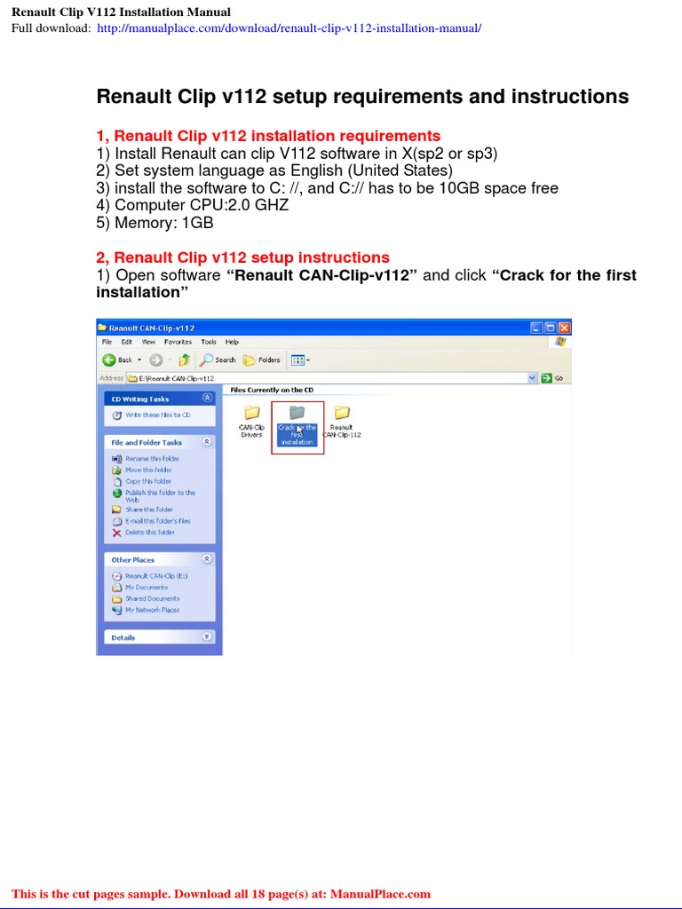 Renault Clip v112 Installation Guide | PDF | Business | Computers