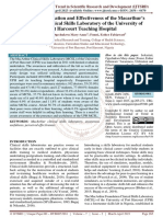 Awareness, Utilization and Effectiveness of The Macarthur's Foundation Clinical Skills Laboratory of The University of Port Harcourt Teaching Hospital