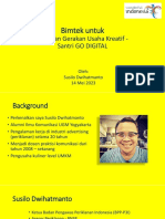 Bimtek Santri Go Digital Marketing PSDM Ekraf by Susilo Dwihatmanto 14052023 - Setu Bekasi