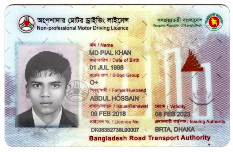 Fee Structure Of Driving Licence