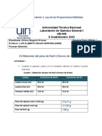 Copia de Copia de Informe - Laboratorio 5 - Ley de Proporciones Definidas Presencial 2-23