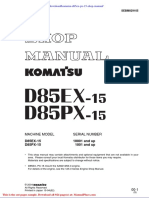 Komatsu D85ex PX 15 Shop Manual
