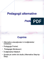 Curs 2 - Studiu Individual - Pedagogii Alternative