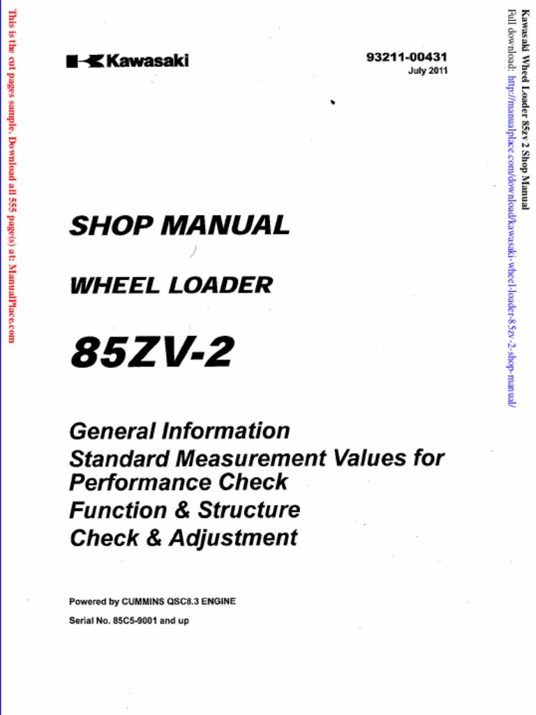 Kawasaki 85ZV-2 Shop Manual Download | PDF