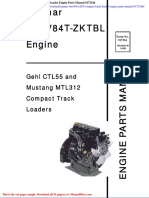 Yanmar 4tnv84t Ctl55 Compact Track Loader Engine Parts Manual 917324b
