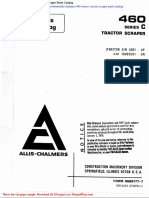 Allis Chalmers 460 Series C Tractor Scraper Parts Catalog