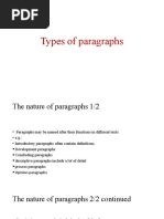 Types of Paragraphs 23