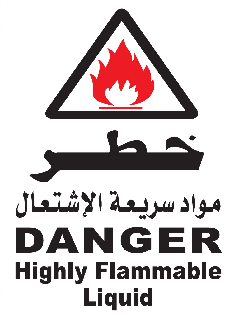 Danger Highly Flammable Liquid 15x20cm 100 Pcs PDF