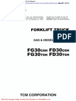 TCM Forklift Truck Pg30c6h Pd20c6h Parts Manual