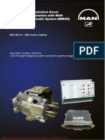 Man Monitoring Diagnostic Electronically Diesel Injection in Conjunction