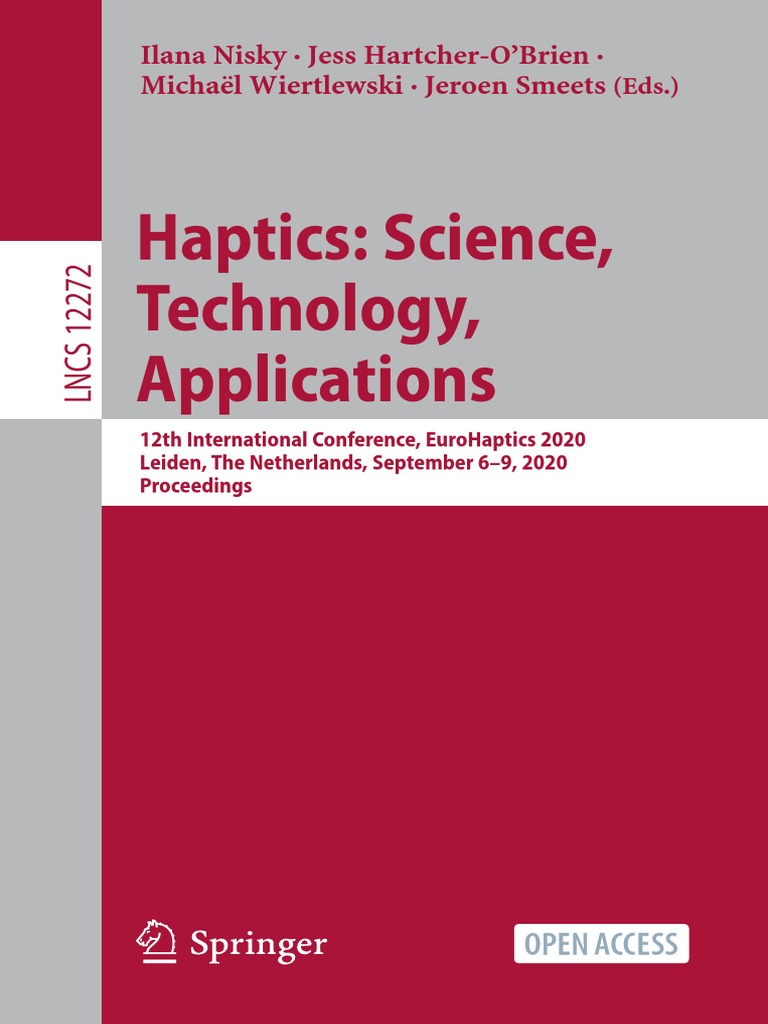Haptics: Science, Technology, Applications | PDF | Affect