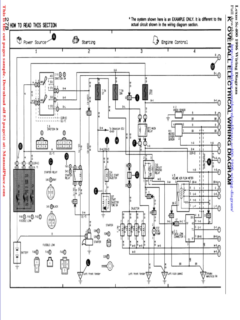 Lexus Sc400 1996 Wiring Diagram | Download Free PDF | Vehicles