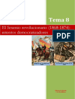 Tema 8 Sexenio Democrático