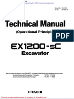 Hitachi Ex1200 5c Excavator Shop Manual