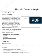Pico W - Create A Simple HTTP Server
