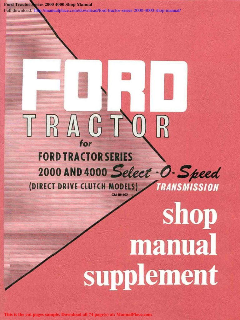 1962 FORD 2000 TRACTOR MANUAL FREE DOWNLOAD intelligence overview