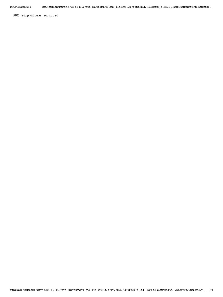 URL Signature Expired PDF