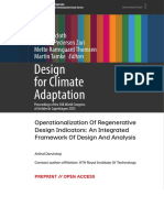 Operationalization of Regenerative Design Indicators An Integrated Framework of Design and Analysis