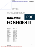 Komatsu Engine Generator Eg200 2 Shop Manual