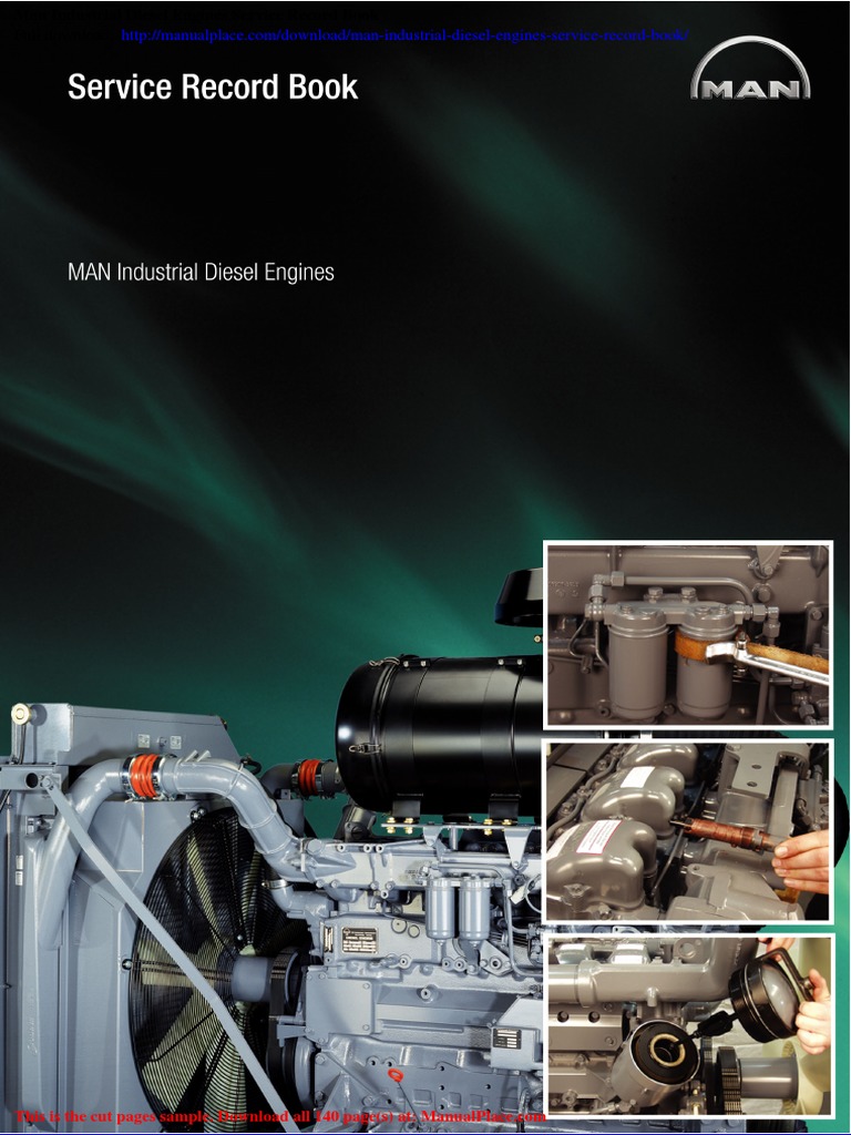 Man Industrial Diesel Engines Service Record Book | PDF