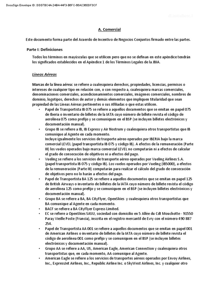 VIAP BUSINESS TRAVEL S.L. - ES - Commercial Addendum IB (Spanish ...