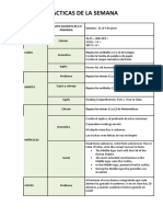 Prácticas Semanales 3º Del 31 Al 4 de Junio de 2021